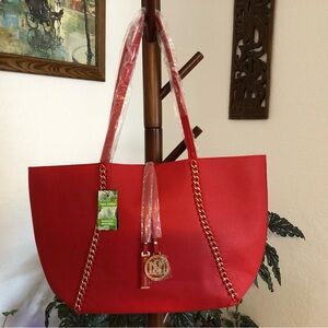NWT Badgley Mischka Logo Chain tote